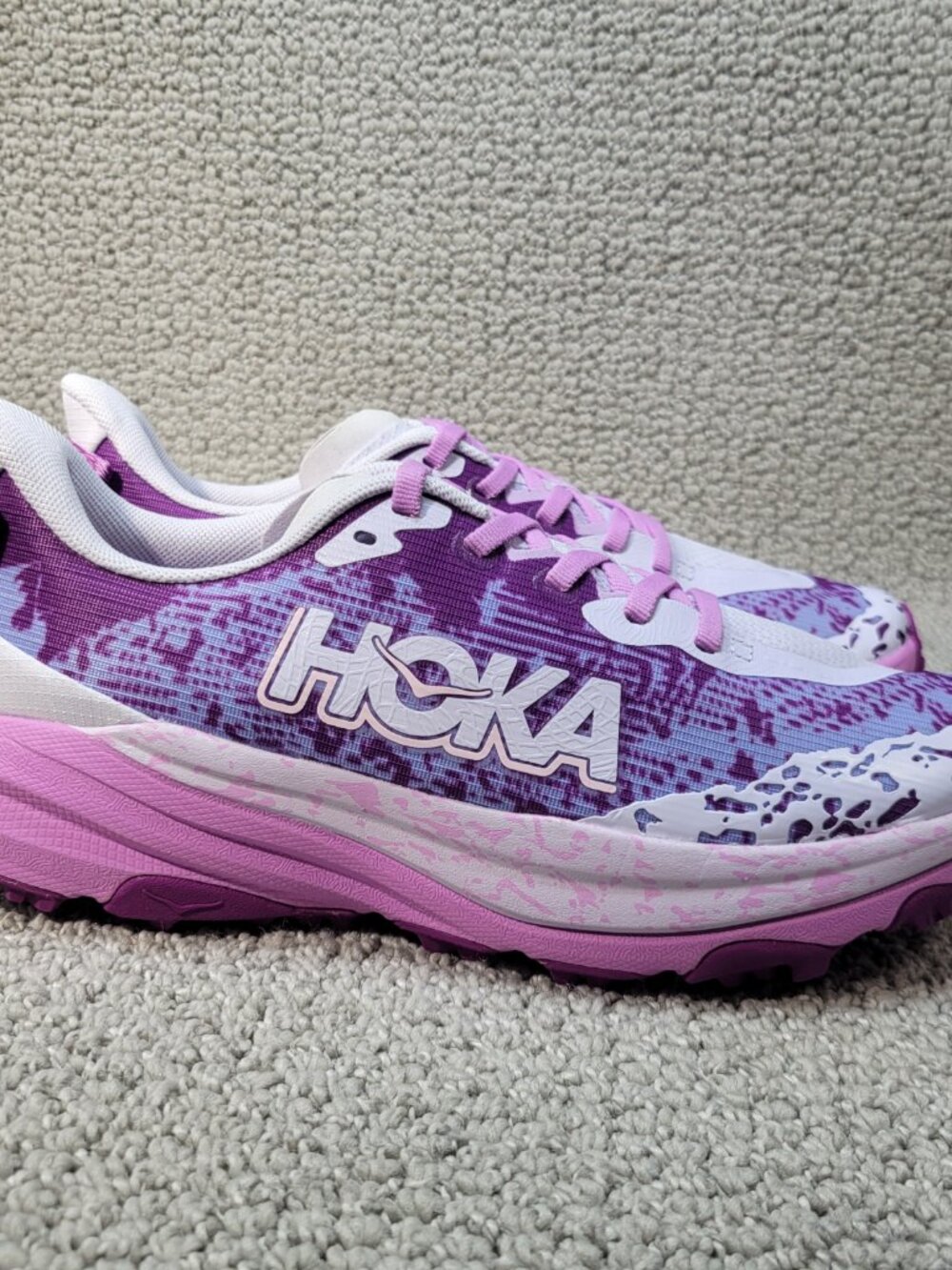 HOKA One One Speedgoat 6 Youth Size 6 Starlight Glow Lupine - Picture 5 of 11